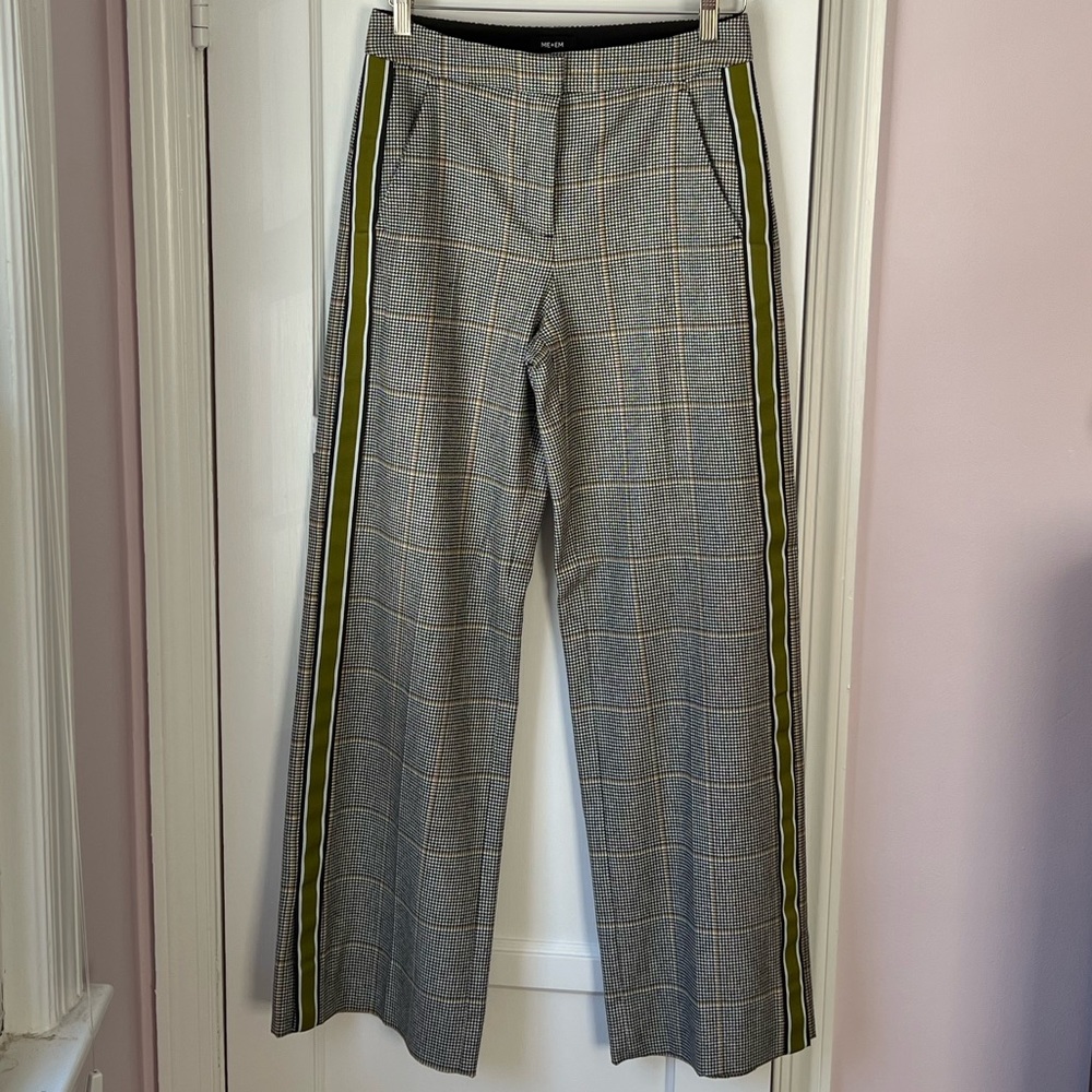 ME+EM Window Pane Check Side Stripe Man Pant